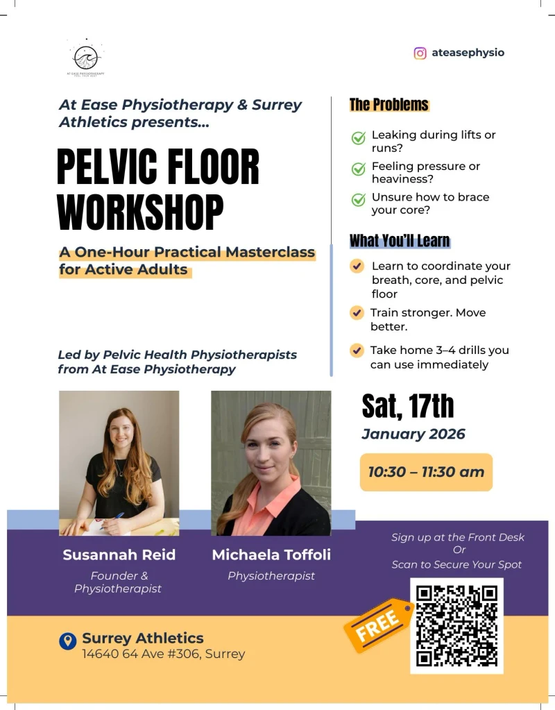 Pelvic Floor for Performance event poster